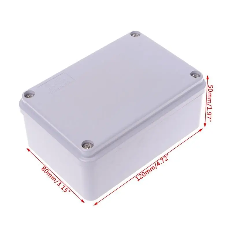 652F 120x80x50mm ABS الضميمة صندوق وصلات قابل للتكيف IP55 مقاوم للماء مانعة لتسرب الماء #3