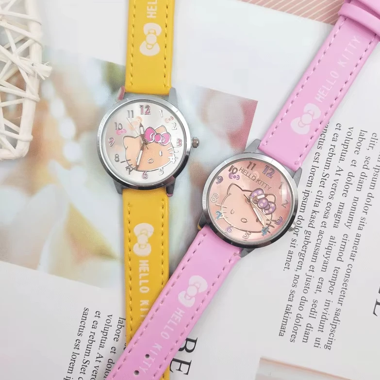 Sanrio Hello Kitty Kids Quartz Watch Girls Casual Waterproof Kawaii Cartoon Watch Fashion Wristwatch Perfect Birthday Gift - Image 2