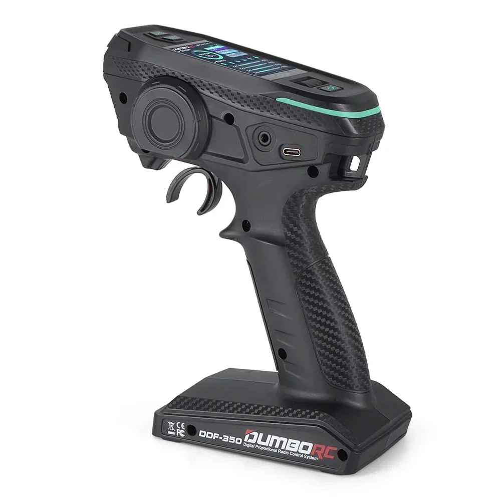 DUMBORC DDF-350 2.4G 10CH Zender P10F/P10FG Ontvanger HD Scherm Afstandsbediening voor RC Auto Vrachtwagen Boot LCD FHSS Radiosysteem