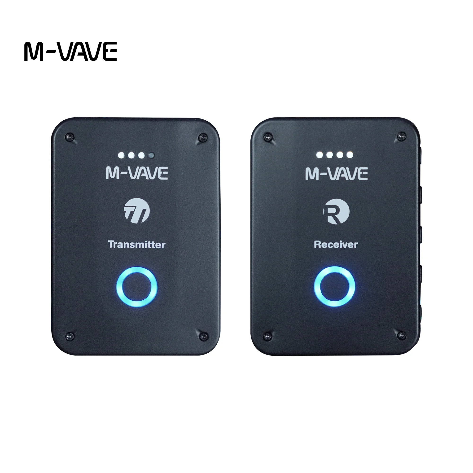 2024 M-VAVE WP-9 무선 시스템, 2.4G 이어폰 모니터링 시스템, 충전식 송신기, 스테레오 모노 및 음소거 기능 리시버 