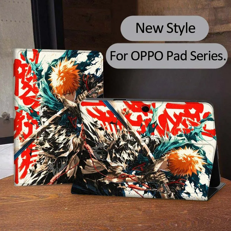 

Bleach Anime Illustration Tablet Case For OPPO Pad 2 3 4 11 SE X Air 2 Neo Pro 12.1 10.36 11 11.4 13.2 Inch