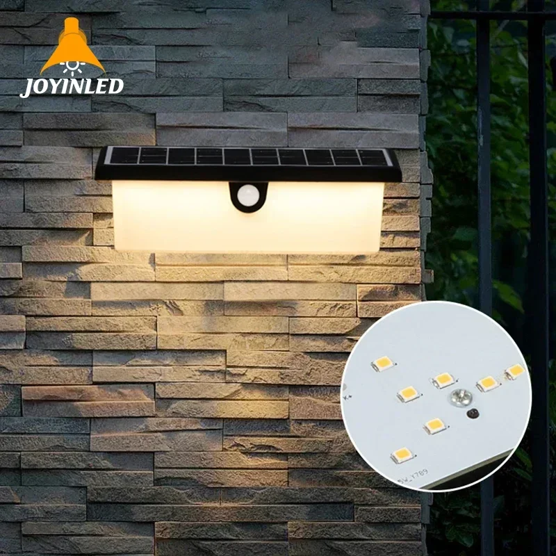 Outdoor Solar Motion Sensor Wall Lamp Solar LED Wall Lamp Garden Villa Exterior Wall Corridor Staircase Decoration Lighting