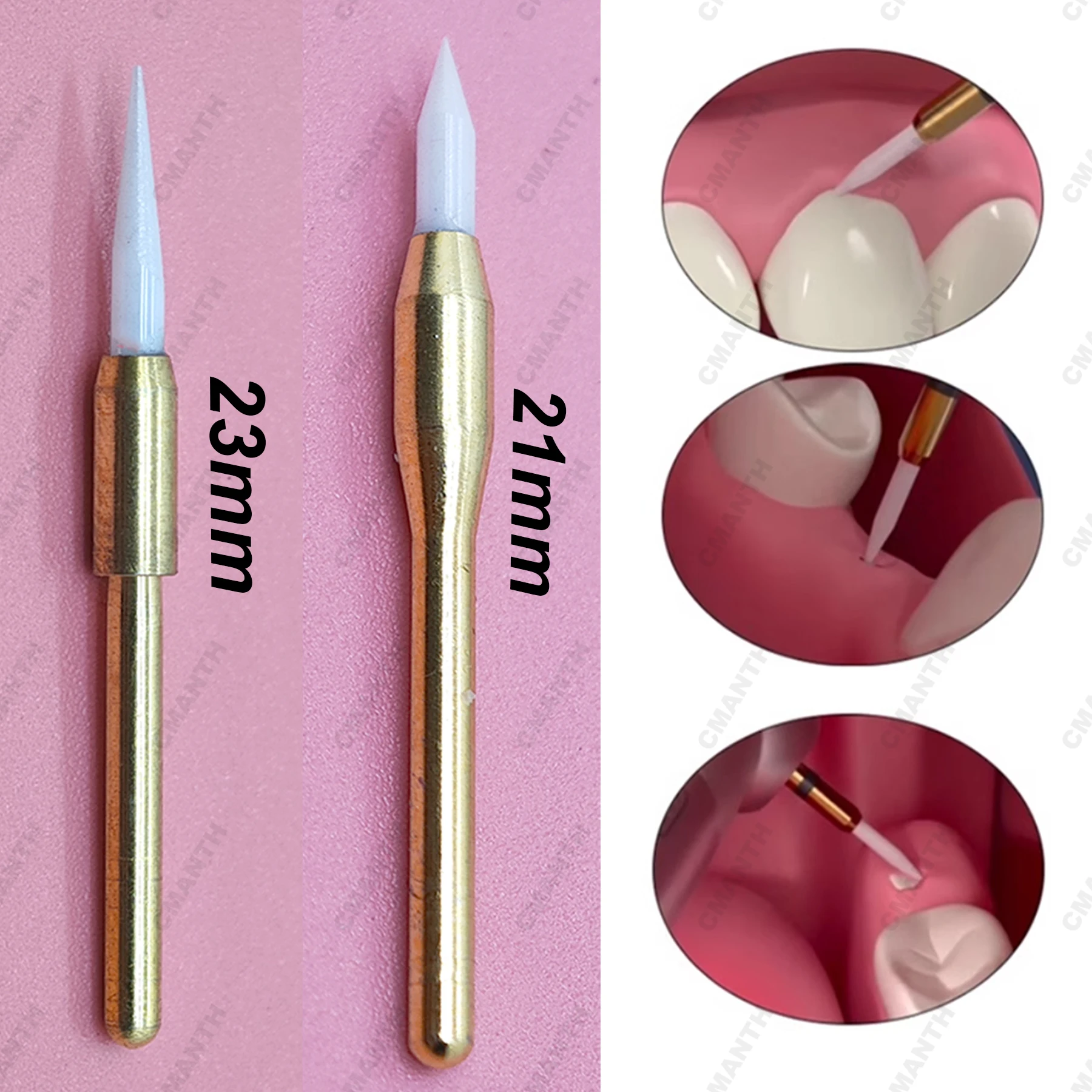 Recortador Dental de tejido blando, fresa de 21/23mm para implante, cerámica quirúrgica, tejido blando, materiales de corte de gingiva para dentista