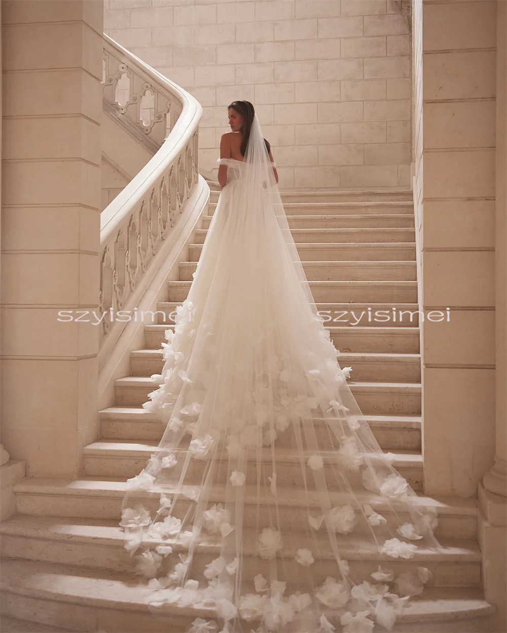 Abito da sposa semplice linea A per donna Abito da sposa personalizzato con scollo a cuore Lusso 2026 Sposa da sera per matrimonio