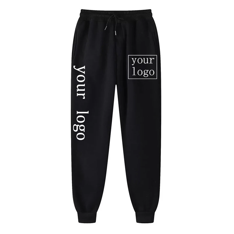 New Custom Your Own Logo Pants Men Women Fashion Sports Trousers Personalized DIY Jogging Long Pants Harajuku Casual Sweatpants