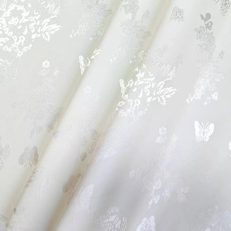 

Imitation of high-grade soft jacquard satin fabric made of acetic acid suitable for wedding dresses formal gowns etc