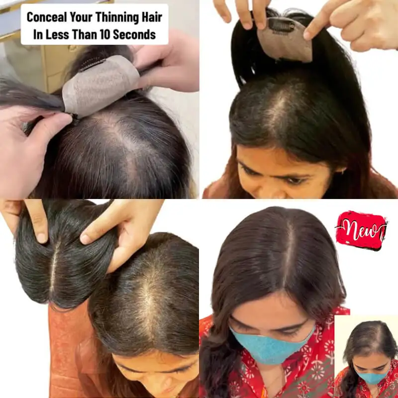 Cabelo liso com grampos para mulheres, base de seda, aparência natural, cabelo humano remy, sistemas de postiços respiráveis