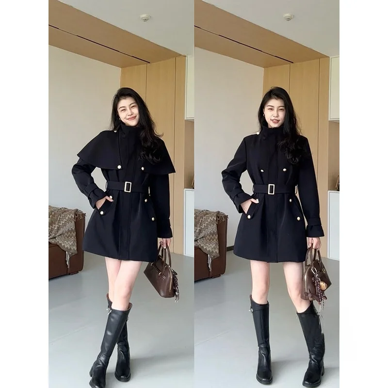 

Съемный капюшон, теплая женская пуховая куртка в британском стиле, приталенная, модная, из полиэфирного волокна, на молнии