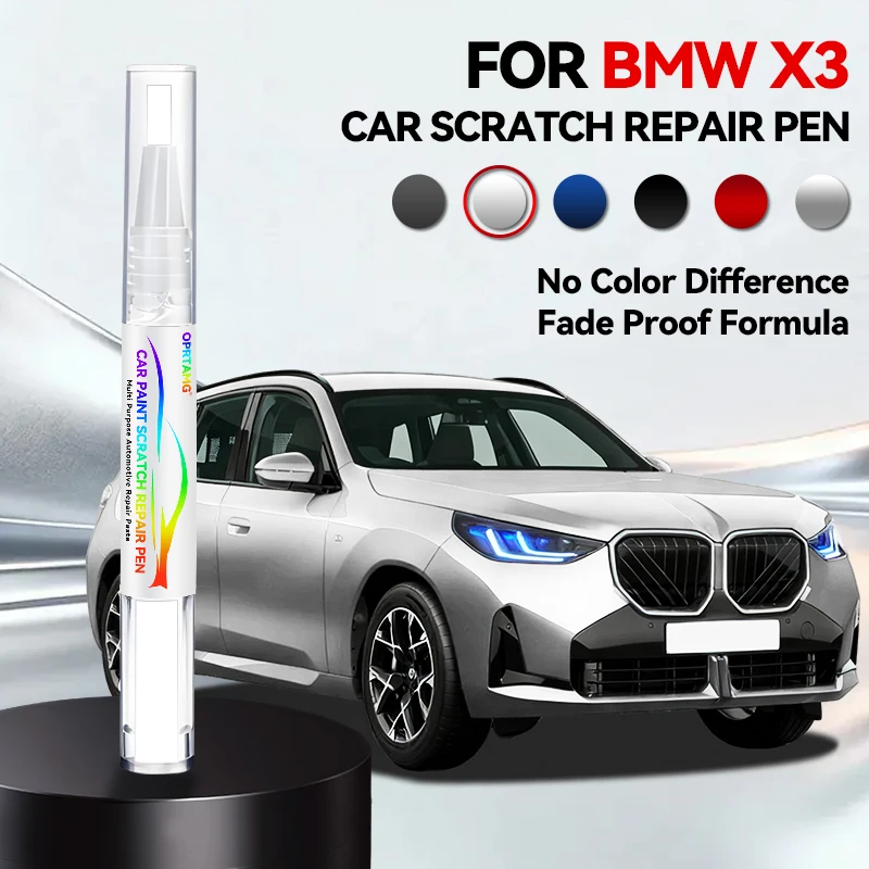

Ручка-корректор для ремонта автомобильной краски для BMW X3 1996-2026: аксессуары для устранения царапин, цвета: белый, черный, красный, серый, серебристый