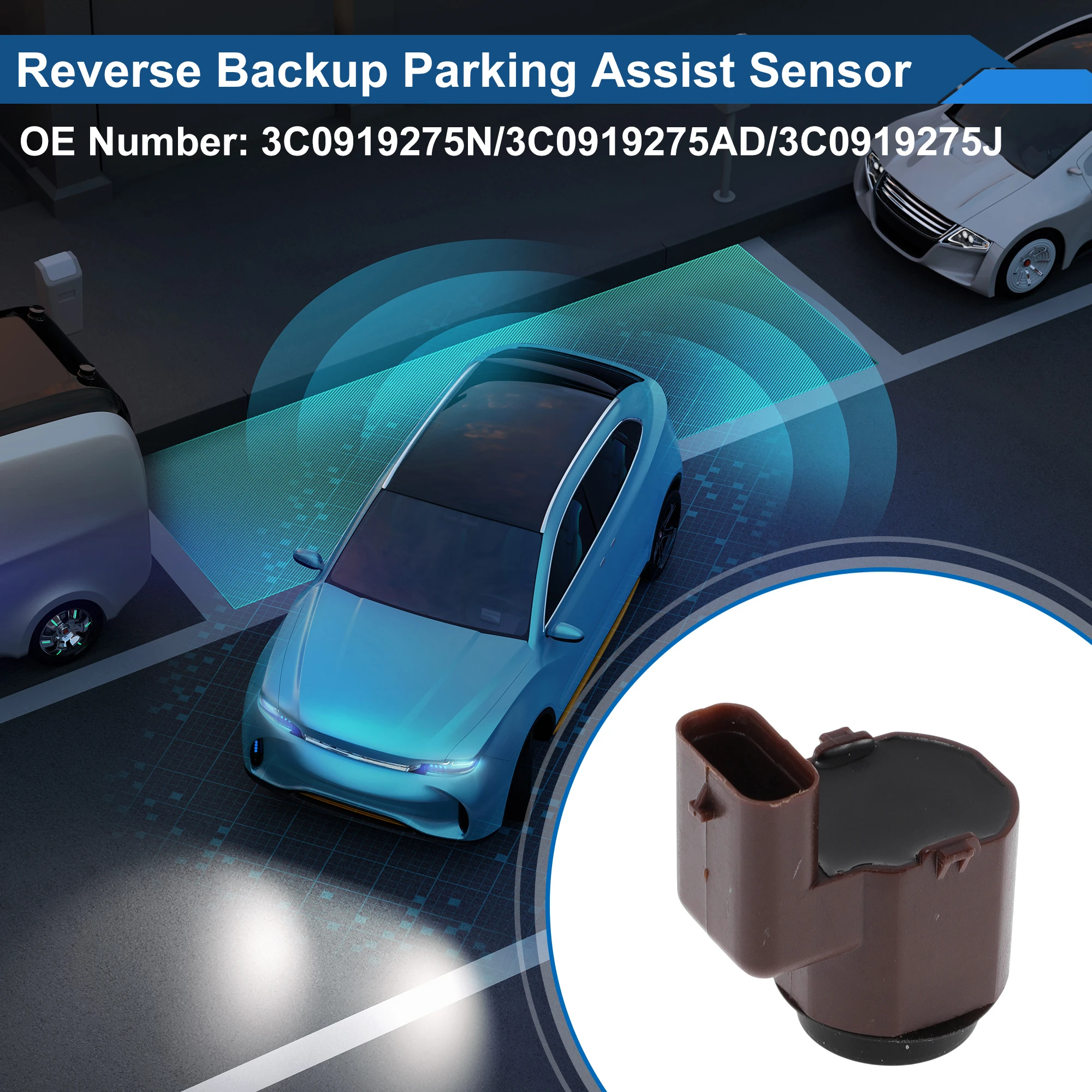 

UXCELL No.3C0919275N Реверсивный резервный датчик парковки для VW Passat B6 седан 1.8TSI