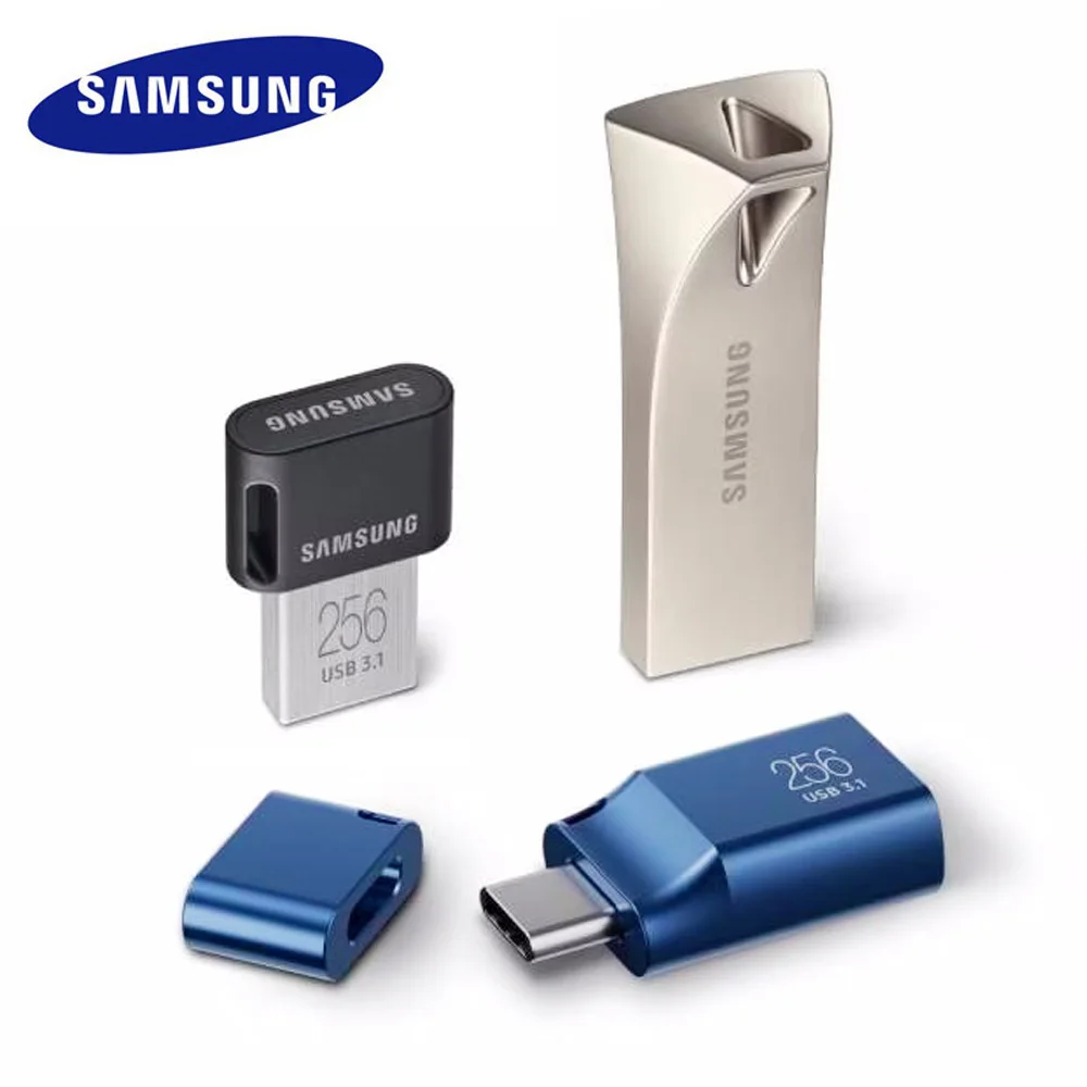 SAMSUNG USB Flash Drive 64GB 128GB 256GB USB 3.1 Metal Pen Drive Memory Stick Storage Device U Disk Read Speed up to 400MB/s