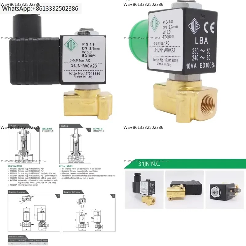 Wholesale Italy ODE 31JN1W0V12/31JN1W0V23 General purpose solenoid valves