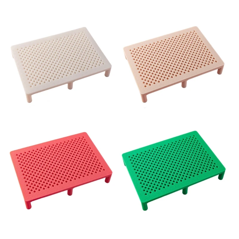 

H7EB Manual Polymer Clay Earring Holder Tool Plastic Positioning Rack or Secure Drying Alignment and Craft Efficiency