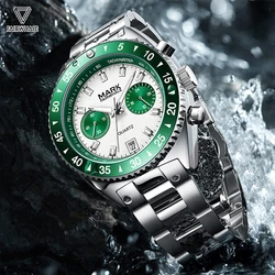 Fashion Watch For Mens Top Brand Mark Fairwhale Business Stainless Steel Quartz Clock Luxury Steel Green Wristwatch Dropshipping