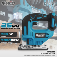 For 18V Makita 3500RPM Electric Curved Saw Cordless Jig Saw Portable Multifunction Carpenter Power Tool No Battery