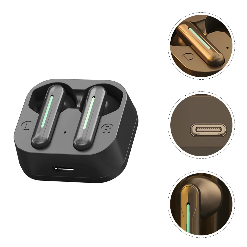 

1Set Wireless Earbuds Earphones Lightweight Ergonomic Fit High Capacity Running Sports Headphones Workout