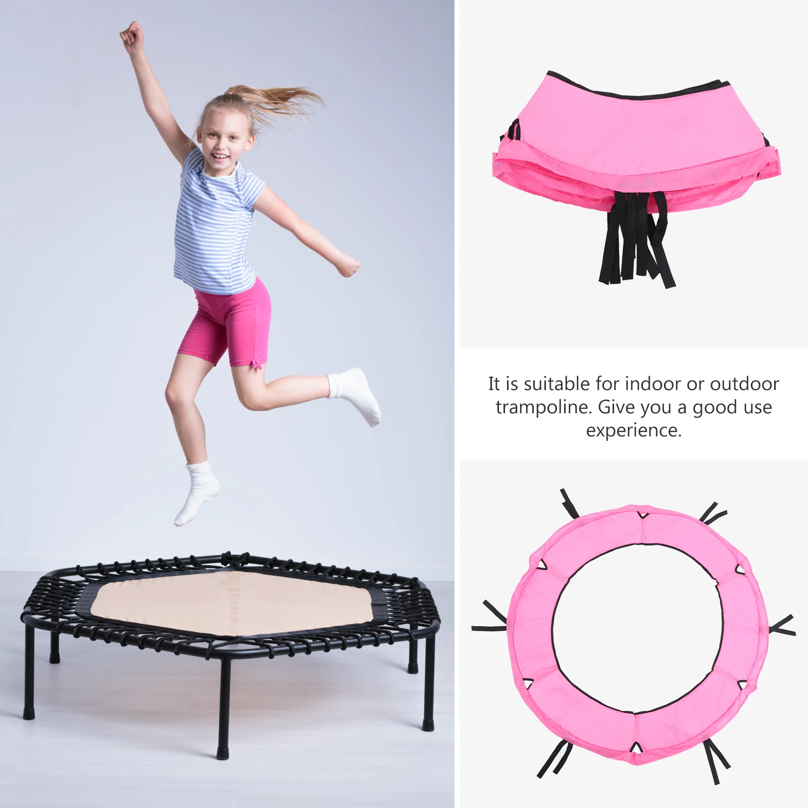 

1.2M Trampoline Edge Protective Cover Replacement Durable Frame Skirt Guard Sleeve For Jumping Bed Spring Anti-Collision Safety