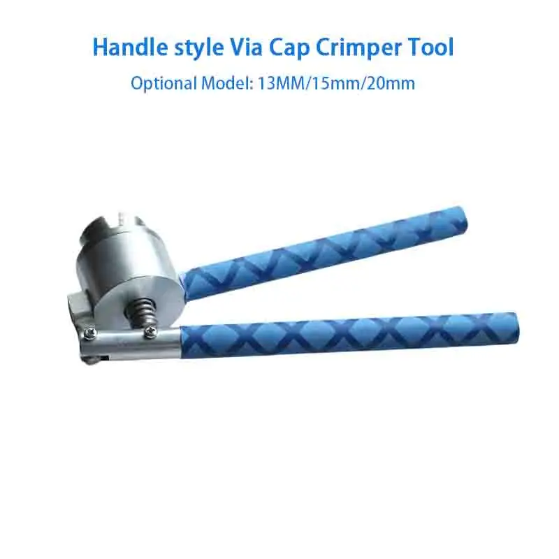 

Handle style Vial Crimping tool manual medical cap close crimper stainless hand packing tool 13/15/20mm