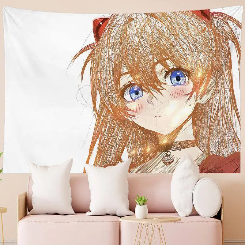 Anime Character Wall Tapestry Decor for Bedroom Dormitory Rental Room New Style Japanese Anime Wall Hanging Decorations