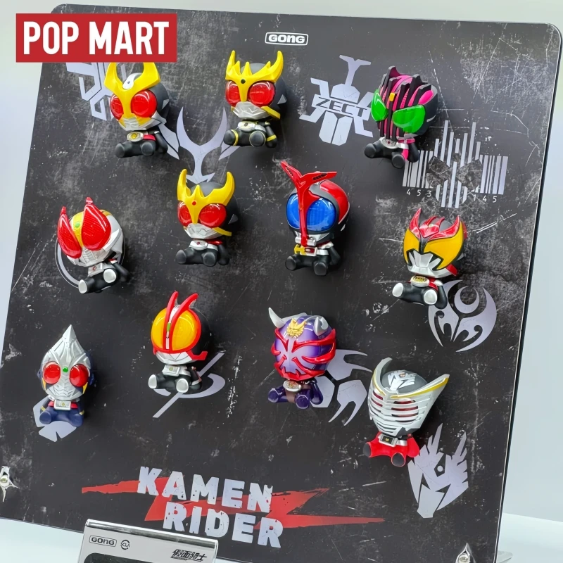 

Горячий оригинальный продукт Popmart Kamen Rider, супер мини-фигурка-сюрприз, слепая коробка, фигурка, украшение, коллекция, подарок