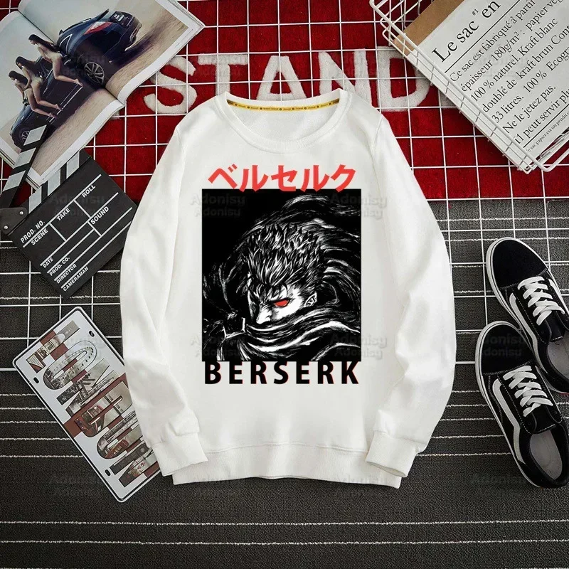 Berserk Japanese Manga Hoodie Sweatshirts Men Women Pullover Harajuku Men's Guts Griffith Anime Swordsman Hoodie Casual Clothes