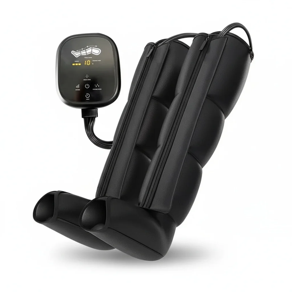 

Leg Air Compression Massager Boots, Foot Massage System with Adjustable Intensity, Lymphatic Drainage, Muscle Recovery for Home