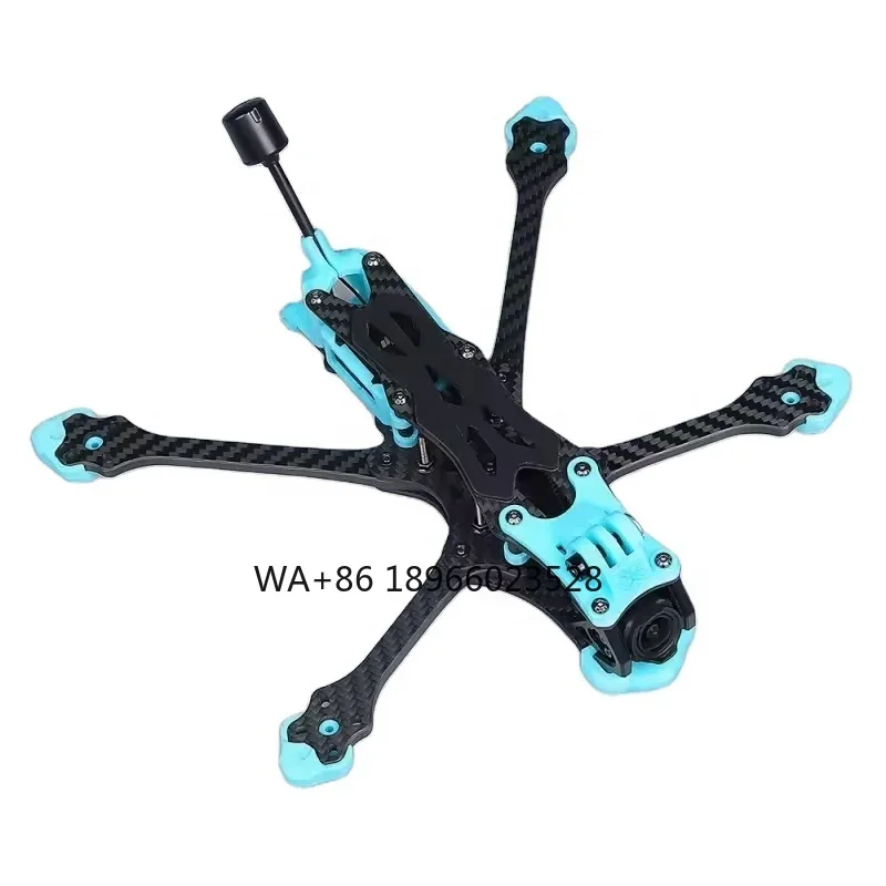 MEGA 5/6-Inch  Wheelbase Freestyle DC Frame Carbon Fiber  Frame Kit 5.5mm Arm Thickness for FPV RC Racing