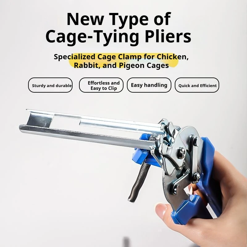 Wire Mesh Binding Pliers Cage-Tying Pliers  Poultry  Chicken Cages  Farm Wire Fence Repair Tools  M-Shaped Nail Pliers