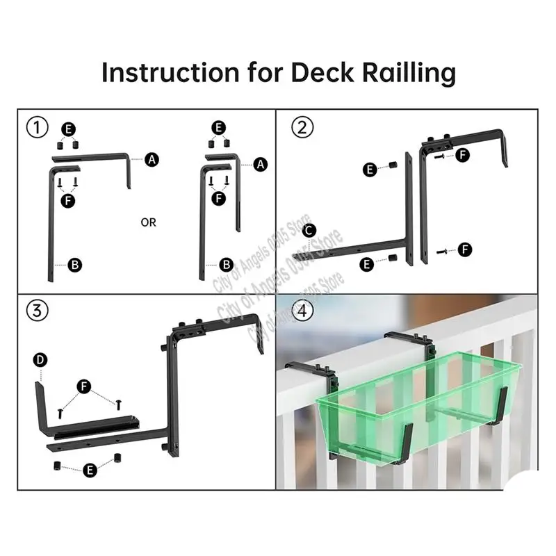 

COFA-регулируемый кронштейн для цветочных коробок от 6 до 12,5 дюймов) для держателей цветочных коробок, оконных коробок, крючков для цветов, настенных