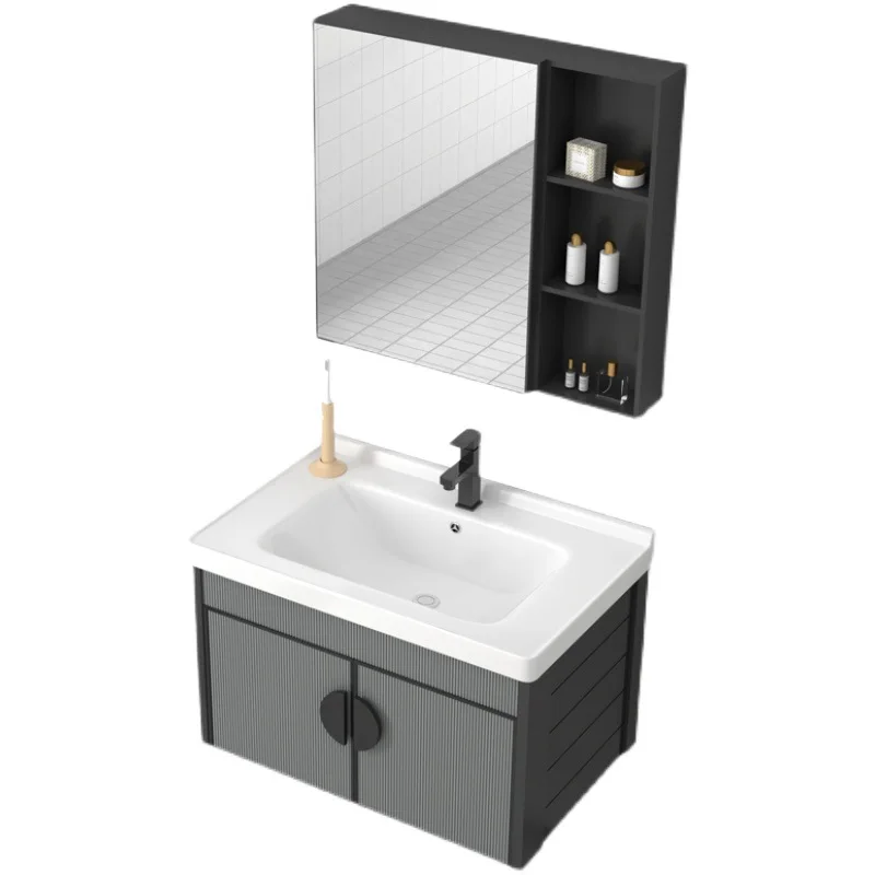 

Combined small apartment wall-mounted integrated ceramic wash basin, bathroom wash basin for household use