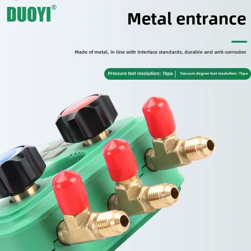 user-friendly DY523 Electronic Refrigeration Manifold Gauge: High Pressure for Automobile Air Conditioning Vacuum Testing