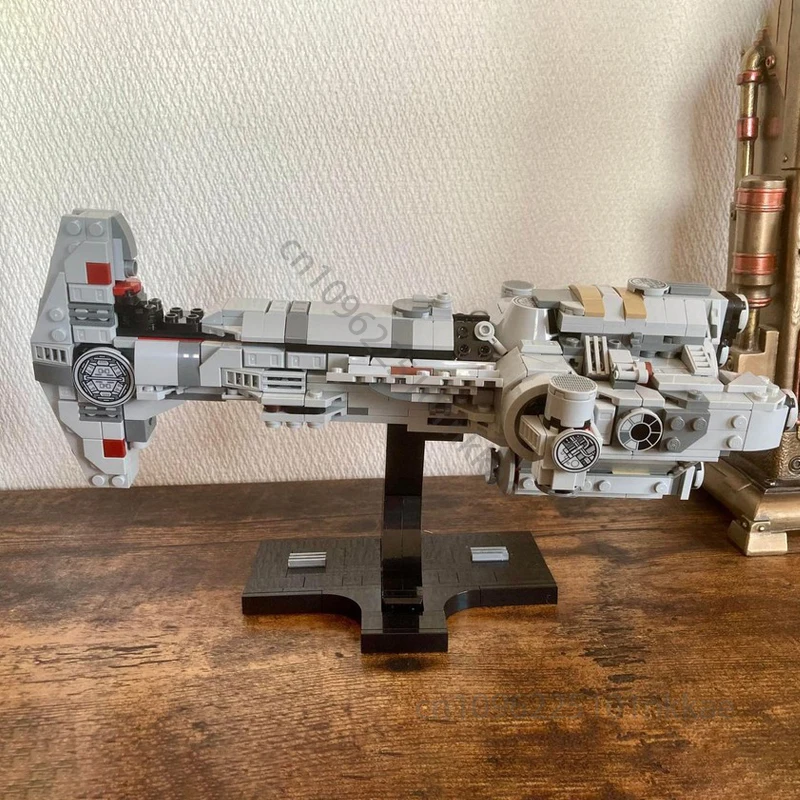 

MOC Звездный битва, космический корабль, строительные блоки, модель Hammerhead Corvette, сделай сам, креативная серия звездного корабля, сборные кирпичи, детские игрушки, подарок