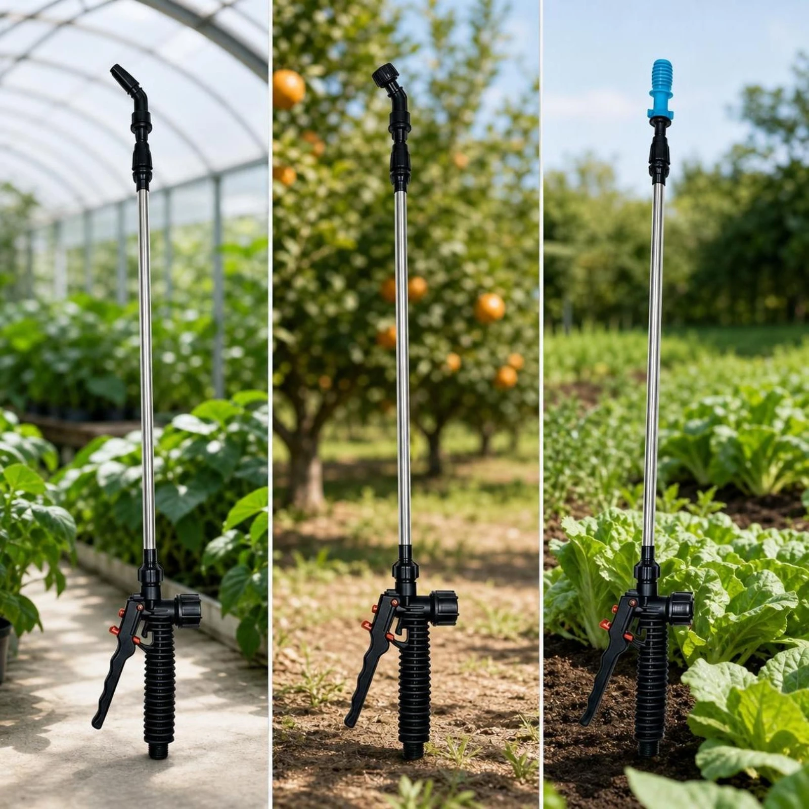 Sprayer Wand with Trigger Handle Replacement Stainless Steel Spray Wand Electric Universal Fit for Farmers, Farm, Garden