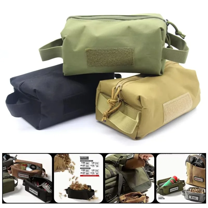 Tactical Ammo Bag Detachable Inner Space Ammunition Carrier Pouch hook&loop Ammos Transportation Bag for Pistol Rifle Shotgun