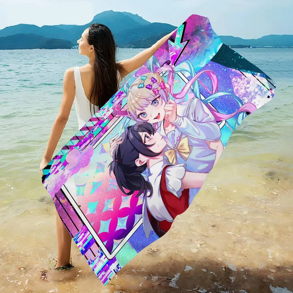 N-NEEDY GIRL OVERDOSE Microfiber Blanket Quick Drying Beach Towels Oversized Printing Super Absorbent Pool Towel Blanket