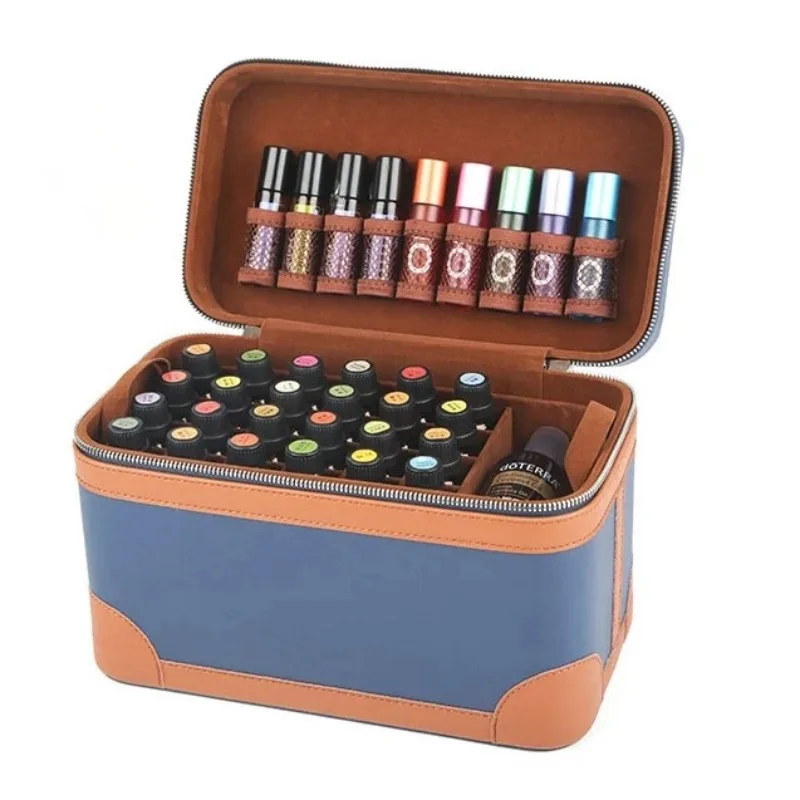 Travel Essentials Oil Storage Box 66 Slots 2ML 5ML 10ML 15ML Large Size Essential Oil Aromatherapy Storage Organizer Organizador