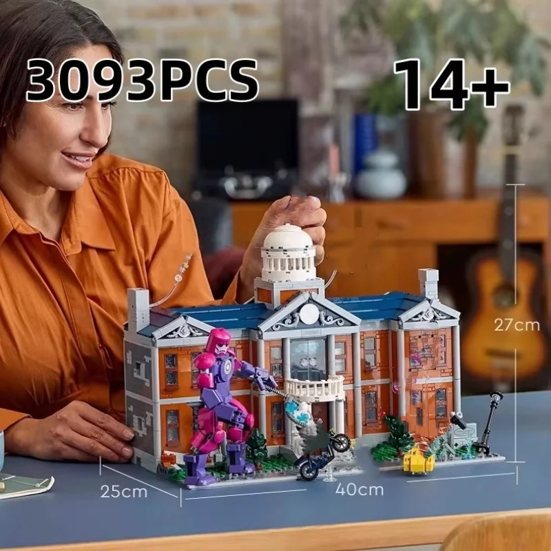 

3093 шт. модель здания город архитектура кирпич детская развивающая игрушка