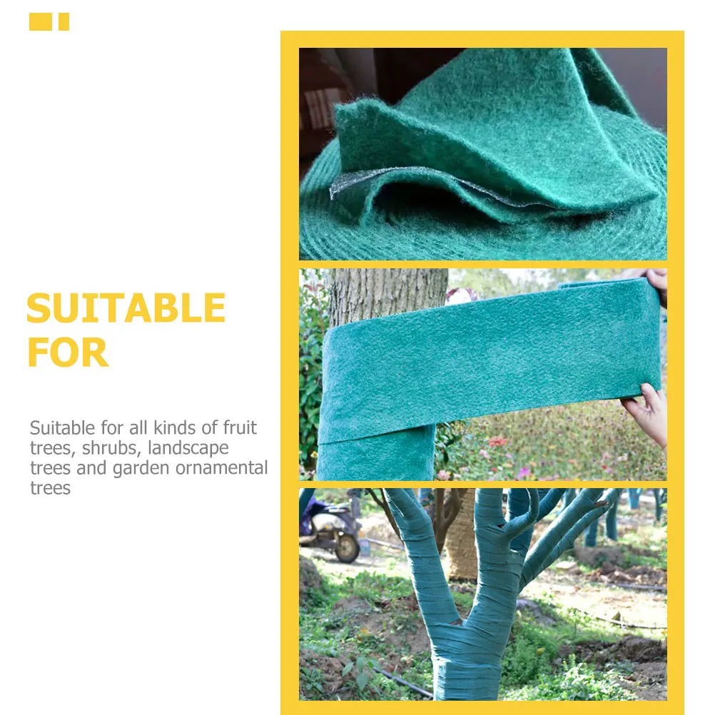 

2-рулонная защитная пленка для дерева, зимняя ветрозащитная защита от мороза, обертка для багажника, садовые кустарники, фруктовые деревья, нетканая ткань из мешковины