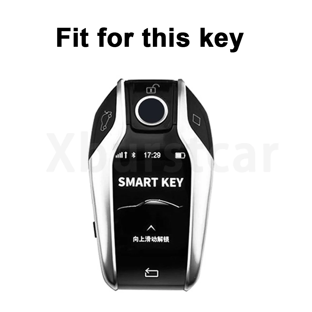 TPU Leather For BMW I8 I12 I15 G01 X3 X4 G02 G05 X5 G07 X7 G30 G12 G11 G32 G31 5 7 Series LED Display Key Case Case Accessories