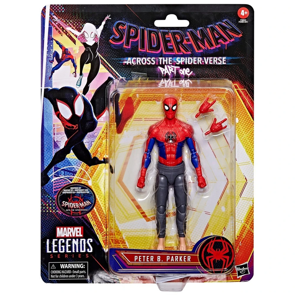 Hasbro Marvel Legends Series Spider-Man: Across The Spider-Verse Peter B Parker 6-Zoll-Actionfigur Spielzeug Kindergeburtstagsgeschenk