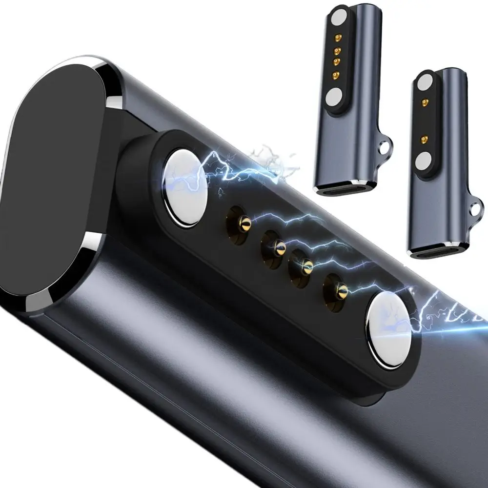 Bone Conduction Headphone Charging Adapter 90 Degree Aluminium Alloy Magnetic Charger Safe Indicator Light