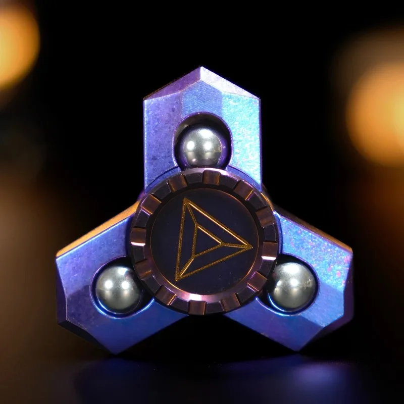 Spinner do rąk z stopu tytanu, magnetyczny, metalowy, do kręcenia na palcach, zabawka sensoryczna EDC, redukująca stres.