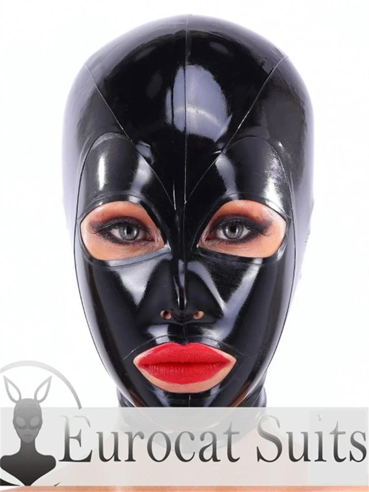 

customized latex fetish hood Eurocat suits sexy bodysuitrubber catsuits clubwearing male rubber bodysuit cosplay costume mask