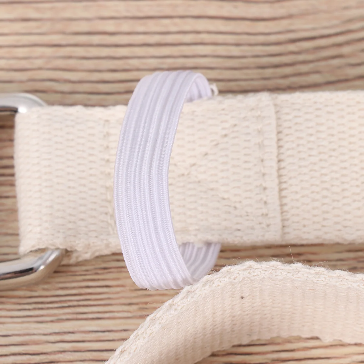 

1Pcs Yoga Stretch Belt Pure Cotton Durable Strap Pilates Fitness Elastic Band Portable Exercise Yoga Strap for Flexibility White