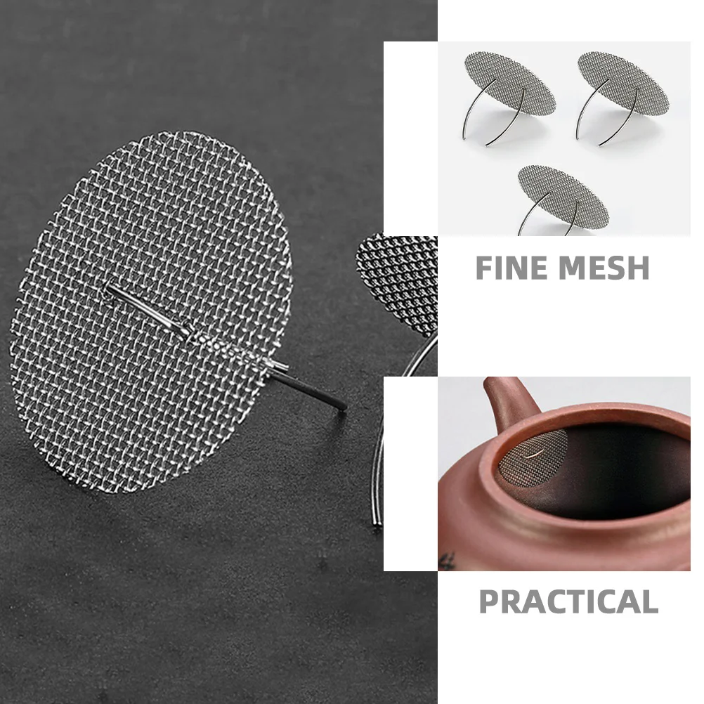 

5Pcs Metal Tea Strainer for Loose Tea Easy to Clean Maintain Suitable for Teapots and Cups Teapot Filter Insert