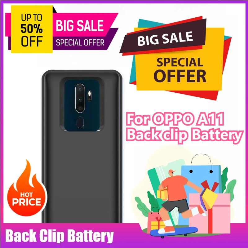 

5000mAh for OPPO A11 Back Clip Battery Fast Charging Wireless Power Bank Mini Slim and Light Power Bank