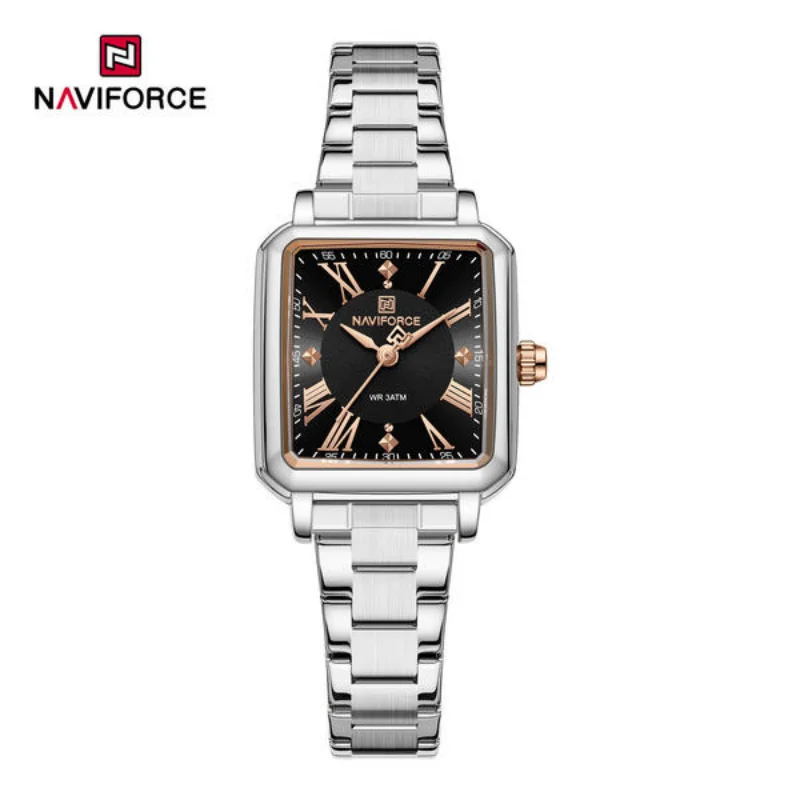 New Style NAVIFORCE Luxury 2026 Watches For Women Stainless steel Watchband Luminous Pointer Woman Elegant Watch 5065