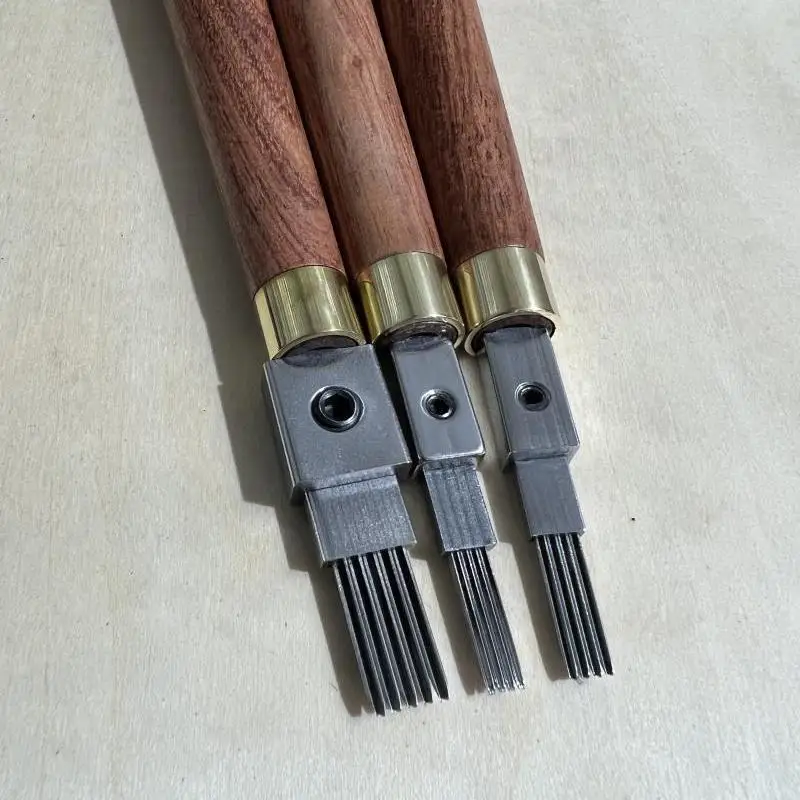 Woodblock engraving row knife wood surface woodcut chevron board five plywood row knife five- round corner