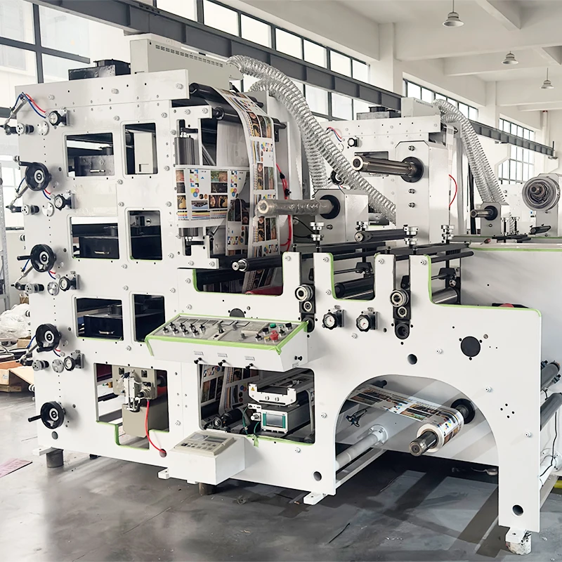 Roll 2 3 Colors BOPP Adhesive Tape Flexo Printing Machine