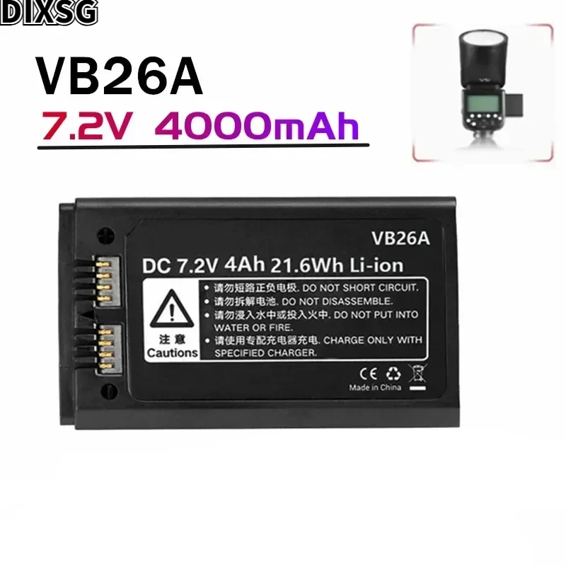 Photography Replacement Battery Flash Battery Vb26 Vb26A V1S V/S V1N V1F V1O V1P Eddie Ion 4000MAh 7.2V